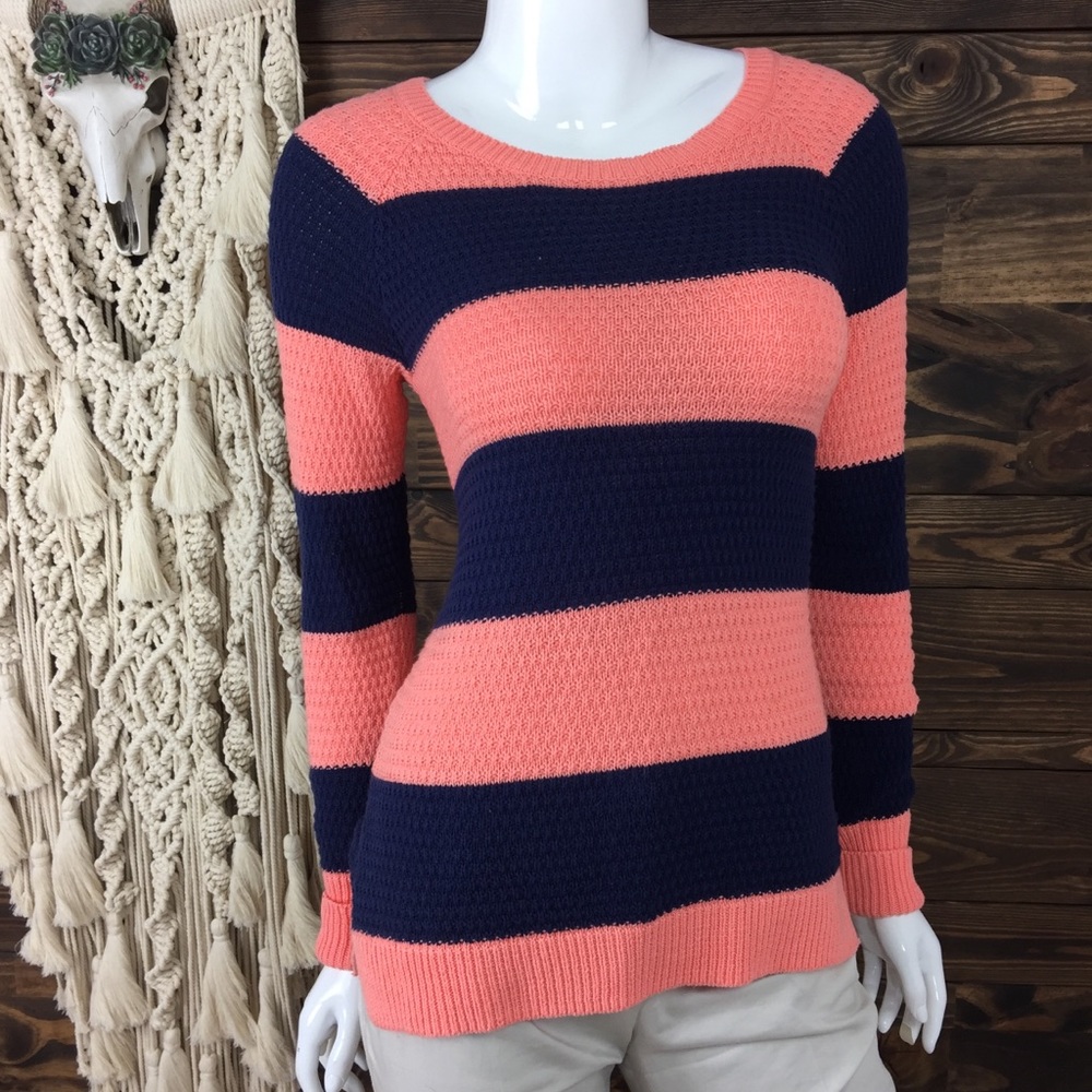 Between Me & You | Striped Knit Rib Sweater